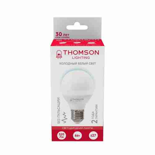 Лампа светодиодная Thomson E27 6W 6500K шар матовая TH-B2318