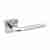 Ручка раздельная дверная CODE DECO H-22083-A-NIS/CR матовый никель/хром