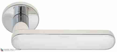 Дверная ручка на круглом основании Fratelli Cattini "PIPPA" 7.7-CR полированный хром