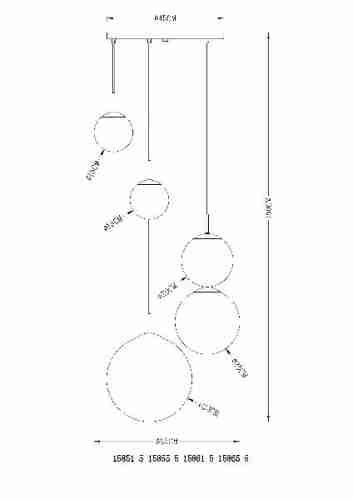 Подвесная люстра Globo Varus 15865-5