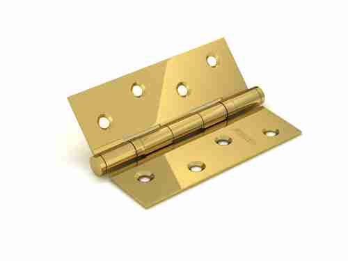 Комплект 8 шт. - Петля дверная стальная универсальная Fuaro 2BB 100x75x2,5 PB (латунь)