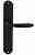 Ручка дверная Extreza COMO (Комо) 322 на планке PL01 черный матовый F22