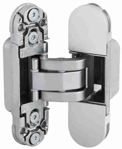 Комплект 6 шт. - Петля дверная скрытой установки AGB E30200.03.34.567 матовый хром ECLIPSE 2.0 + 4 накладки в комплекте