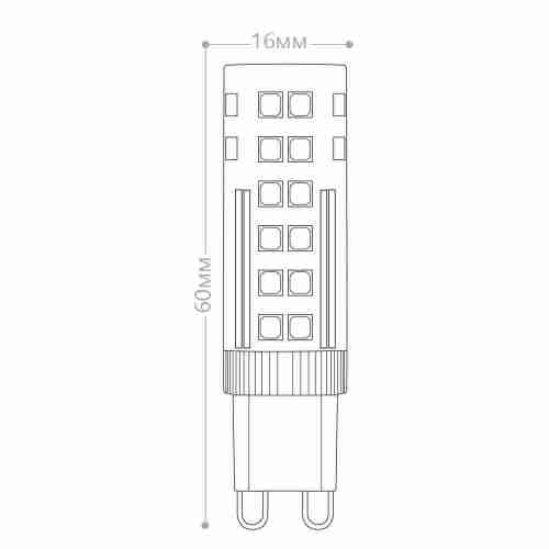 Лампа светодиодная Feron G9 7W 4000K прозрачная LB-433 25767