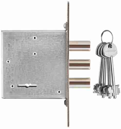 Замок врезной сувальдный Гардиан ЗВ 10.01 (без отв. планки), 4 кл. (длинный кл. 60 мм) /128:3356/