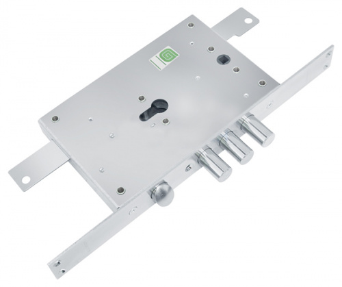 Корпус врезного замка с защёлкой Гардиан ЗВ 22.12 с тягами (без планки) /123:131/