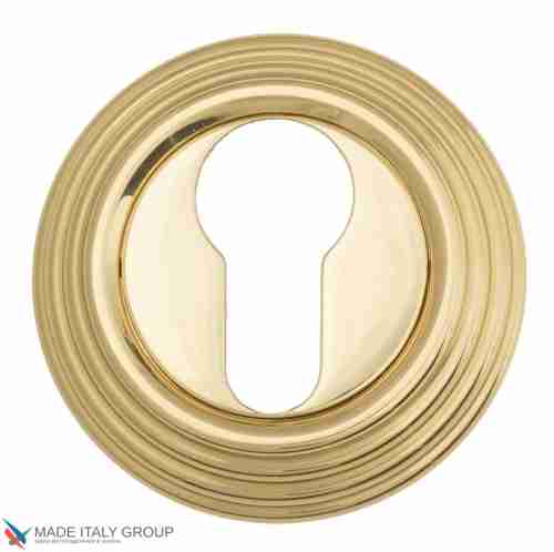 Накладка дверная под цилиндр Venezia CYL-1 D8 полированная латунь (2 шт.)