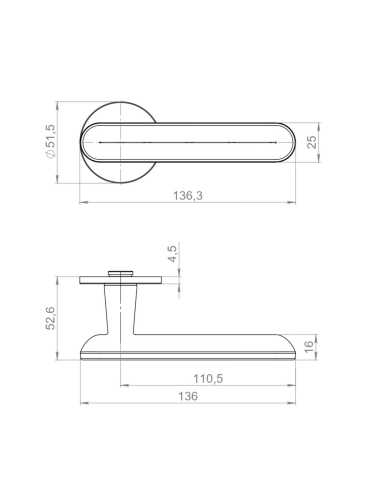 Ручка Armadillo (Армадилло) раздельная R.YM.FRAPPE MWSC-33 итальянский тисненый