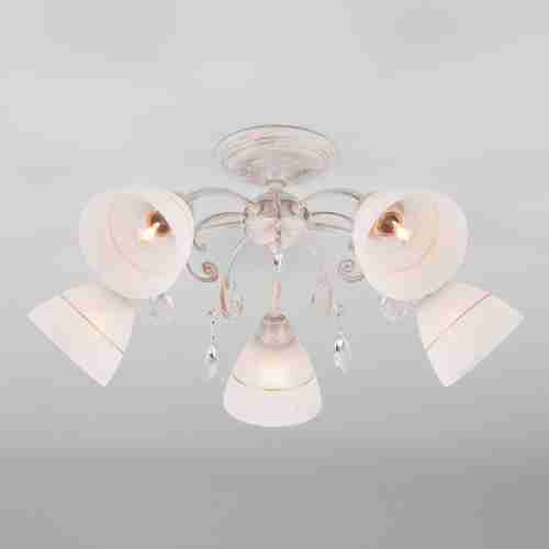 Потолочная люстра Eurosvet Camilla 30156/5 белый с золотом