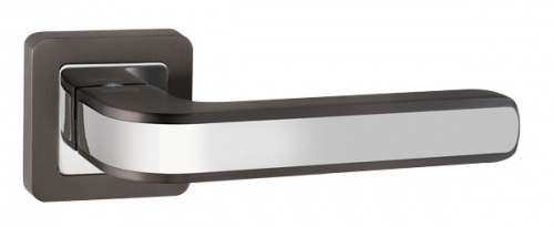 Ручки дверные межкомнатные Punto NOVA QR GR/CP-23 графит/хром