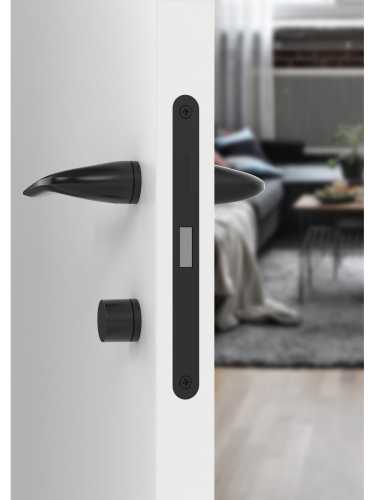 Комплект: Ручки Armadillo R.ART30.LACONY BL-26 + Завертка BK6.R.ART30 BL-26 черный