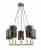 Подвесная люстра Lumien Hall Ноэль 4005/5P-GD-BK