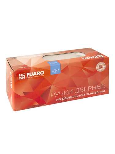 Комплект на 2 двери - Ручка дверная межкомнатная Fuaro K.KM52.SAMPLE WH-19 белый