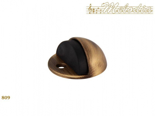 Ограничитель для двери напольный Melodia 809 Матовая бронза