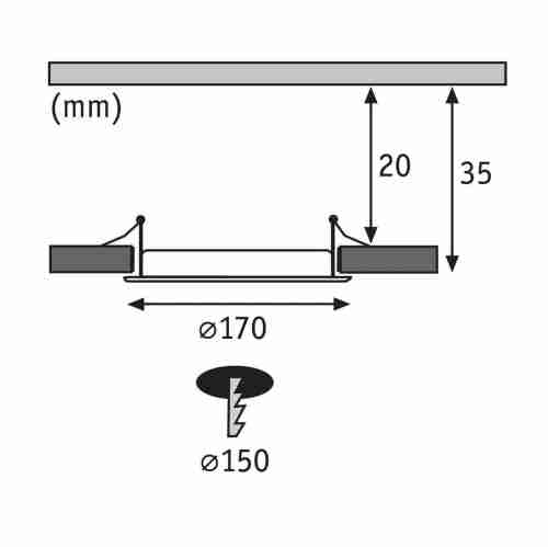 Встраиваемый светодиодный светильник Paulmann Quality Line Panel 92074