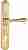 Ручка дверная Extreza PETRA (Петра) 304 на планке PL01 CYL полированное золото F01
