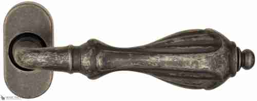 Дверная ручка для профильных дверей Venezia "ANAFESTO" EP античное серебро