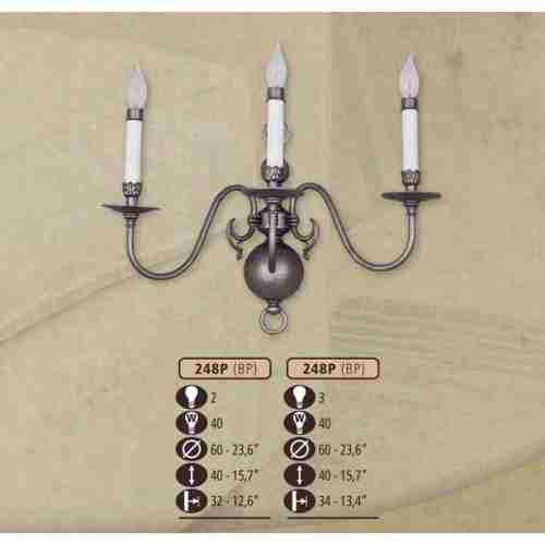 Бра Riperlamp 248P/3 BP