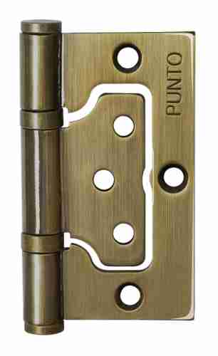 Комплект 10 шт. - Петля универсальная без врезки Punto 200-2B 75x2,5 AB бронза