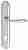 Ручка дверная Extreza ALDO (Альдо) 331 на планке PL03 CYL полированный хром F04