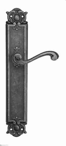 Дверная ручка Venezia "VIVALDI" на планке PL97 античное серебро