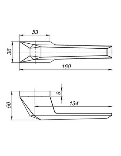 Комплект: Ручки Armadillo STONE UCS BL-26+Завертка+Бесшумный замок Fuaro/черный