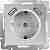 Розетка Werkel Серебряный WL06-SKGS-USBx2-IP20