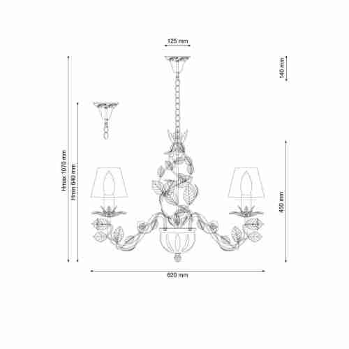 Подвесная люстра Lucia Tucci Fiori Di Rose 108.6
