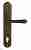 Дверная ручка Venezia "VIGNOLE" CYL на планке PL02 античная бронза