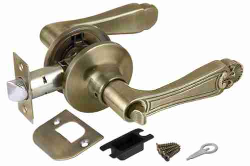 Ручка защелка 637/BL АB-B (бронза) фик.