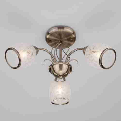 Подвесная люстра Eurosvet 30026/3 античная бронза