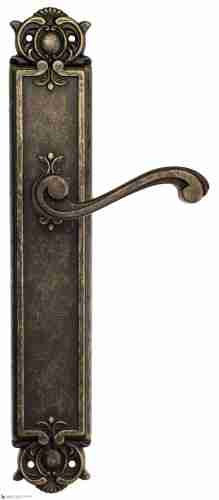 Дверная ручка Venezia "VIVALDI" на планке PL97 античная бронза