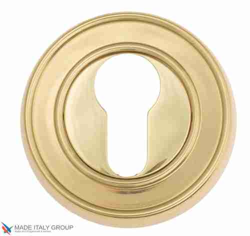 Накладка дверная под цилиндр Venezia CYL-1 D6 полированная латунь (2 шт.)