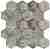 Мозайка из мрамора Stone4Home Hexagon LgP чип 74x74 30,5х27