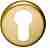 Накладка под ключ буратино на круглом основании Colombo CD1043G-OM матовое золото