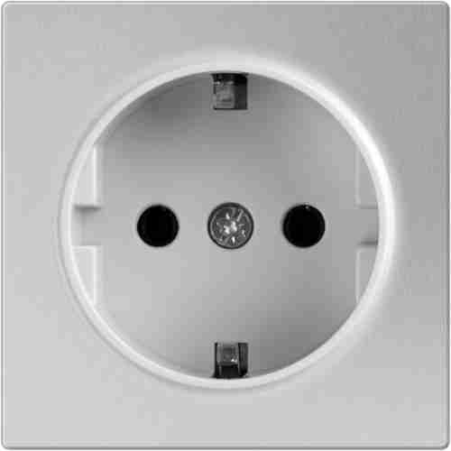 Розетка Werkel Серебряный WL06-SKG-01-IP20