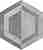 Керамогранит Paradyz Scratch Grys Heksagon B декор 29,8х26