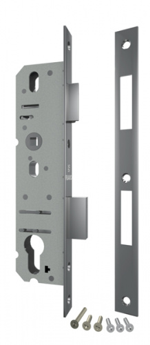 Корпус узкопрофильного замка с защёлкой Fuaro 4924-30/92 CP хром