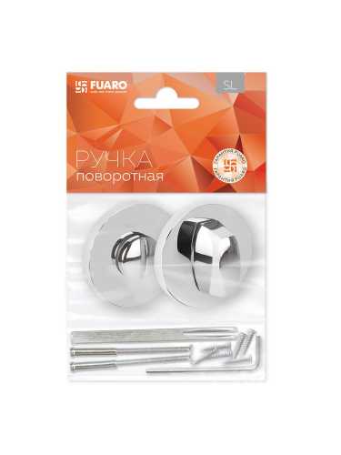 Ручка дверная Fuaro (Фуаро) межкомнатная R.SLR52.PRIDE CP-8 хром  Набор 5