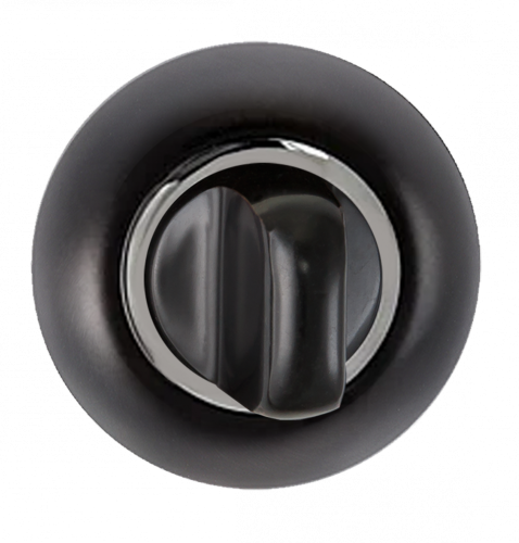 Завертка к ручкам PUERTO INBK AL 08 B/CP черный/хром блестящий