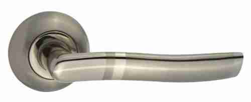 Ручки дверные PUERTO INAL 507-08 SN/NP никель матовый/никель блестящий