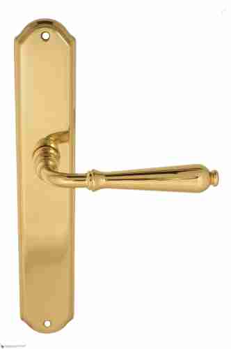 Дверная ручка Venezia "CLASSIC" на планке PL02 полированная латунь
