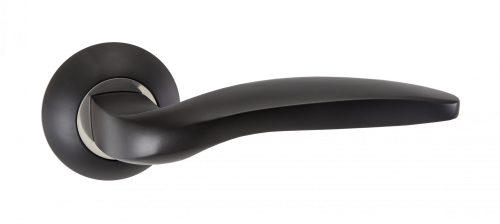 Ручки дверные PUERTO INAL 519-08 B/CP черный/хром блестящий