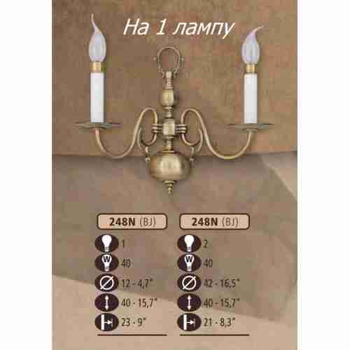 Бра Riperlamp 248N/1 BJ