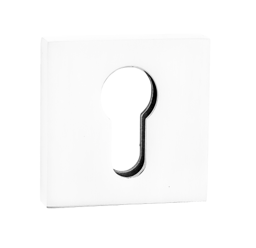 Накладка квадратная на цилиндр RENZ INET 03 SW супер белый