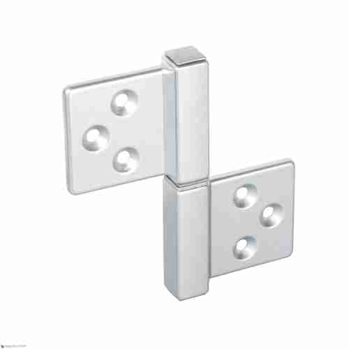 143CS032D_Q Петля накладная без врезки ALDEGHI 32x35 серебристый ЛЕВАЯ