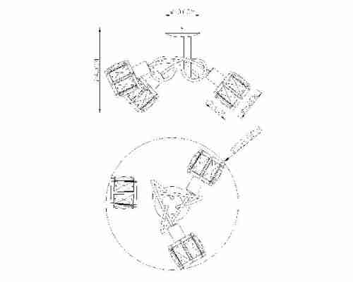 Потолочная люстра Globo Indiana 54357-3