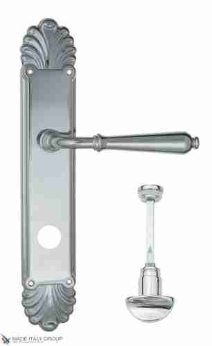 Дверная ручка Venezia "CLASSIC" WC-2 на планке PL87 полированный хром