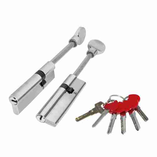 Цилиндровый механизм Fuaro D-PRO507-8/75 mm (40+10+25) CP хром 5+ 1 кл. перекодируемый со штоком