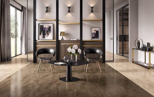 Керамогранит ColiseumGres Венеция Коричневый лап. напольная 45х45